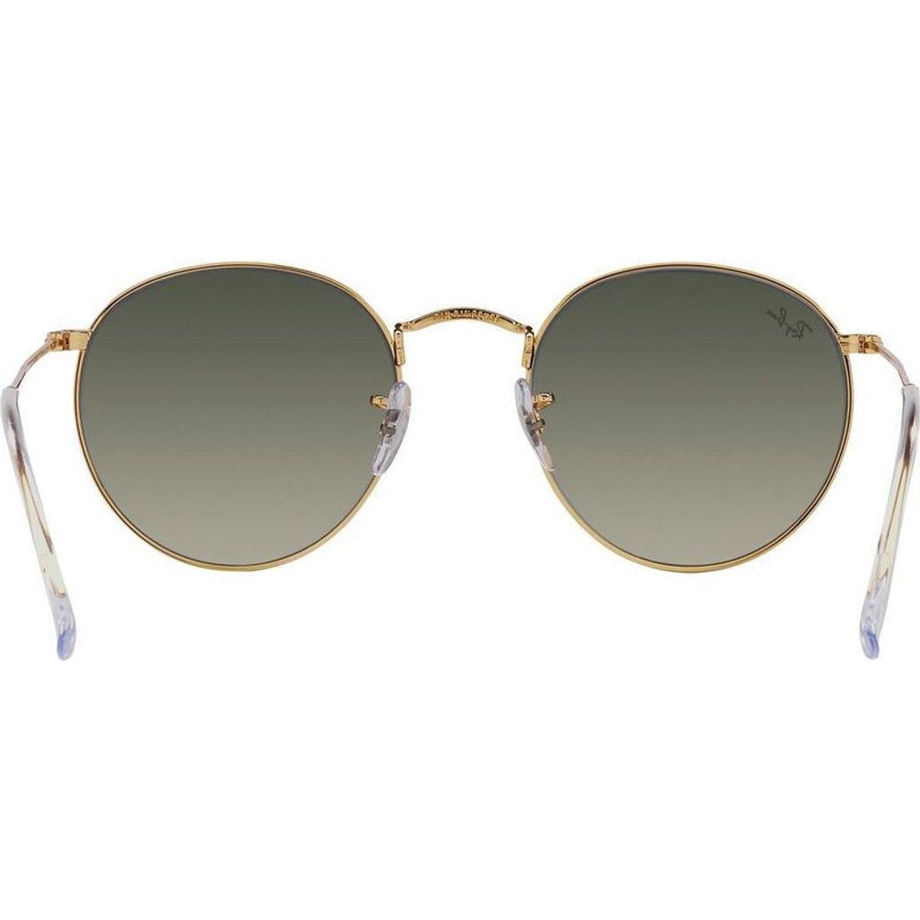 Round Metal RB3447, Gold/Grey Gradient Glass Lenses 53 Eye Size