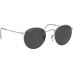 Round Metal RB3447, Silver/Dark Grey Glass Lenses 53 Eye Size