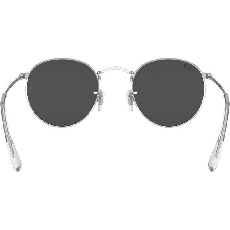 Round Metal RB3447, Silver/Dark Grey Glass Lenses 50 Eye Size