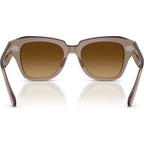 State Street RB2186, Transparent Light Brown/Brown Gradient Glass Lenses 49 Eye Size