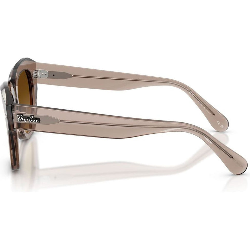 State Street RB2186, Transparent Light Brown/Brown Gradient Glass Lenses 49 Eye Size