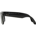 Wayfarer Folding RB4105, Black/Green Glass Lenses 50 Eye Size