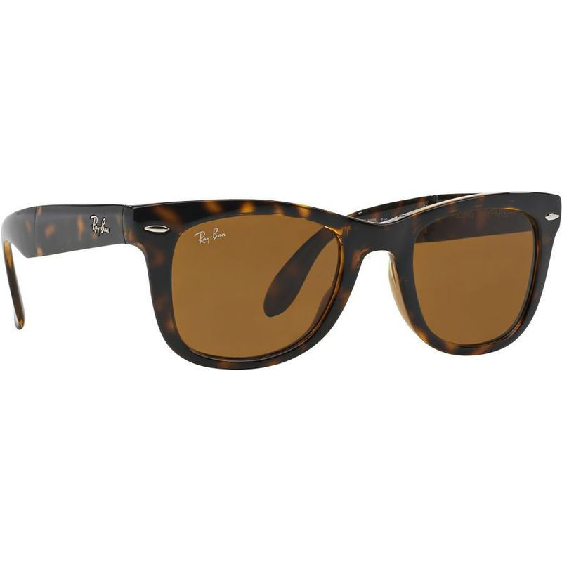 Wayfarer Folding RB4105, Light Havana/Brown Glass Lenses 50 Eye Size