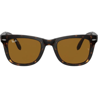 Wayfarer Folding RB4105, Light Havana/Brown Glass Lenses 50 Eye Size