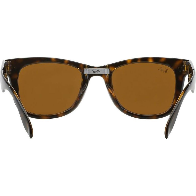 Wayfarer Folding RB4105, Light Havana/Brown Glass Lenses 50 Eye Size