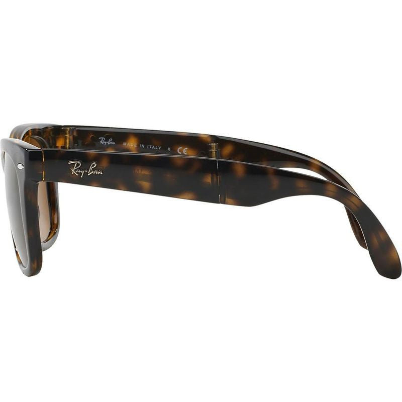Wayfarer Folding RB4105, Light Havana/Brown Glass Lenses 50 Eye Size