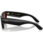 Wayfarer Puffer RB4940, Black/Dark Violet Lenses 47 Eye Size