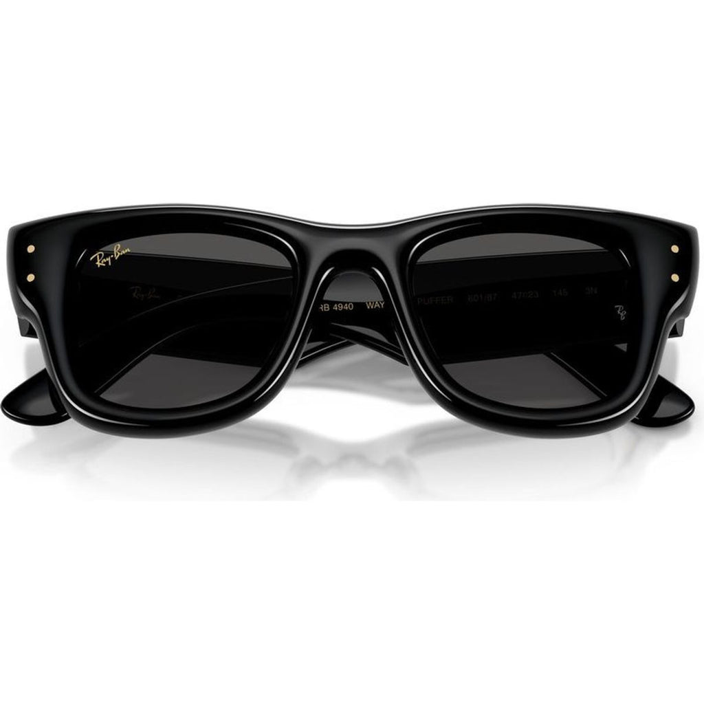 Wayfarer Puffer RB4940, Black/Ultra Black Lenses 50 Eye Size