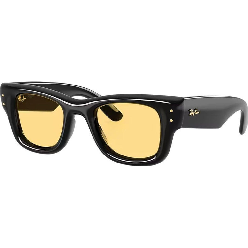 Wayfarer Puffer RB4940, Black/Yellow Lenses 50 Eye Size
