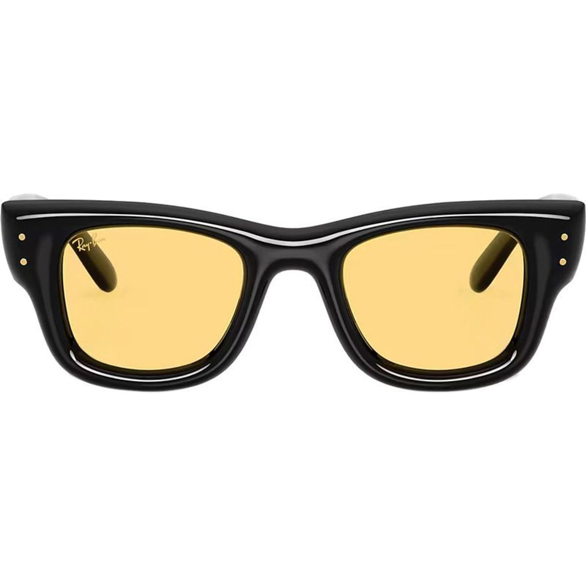 Wayfarer Puffer RB4940, Black/Yellow Lenses 47 Eye Size