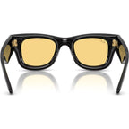 Wayfarer Puffer RB4940, Black/Yellow Lenses 47 Eye Size
