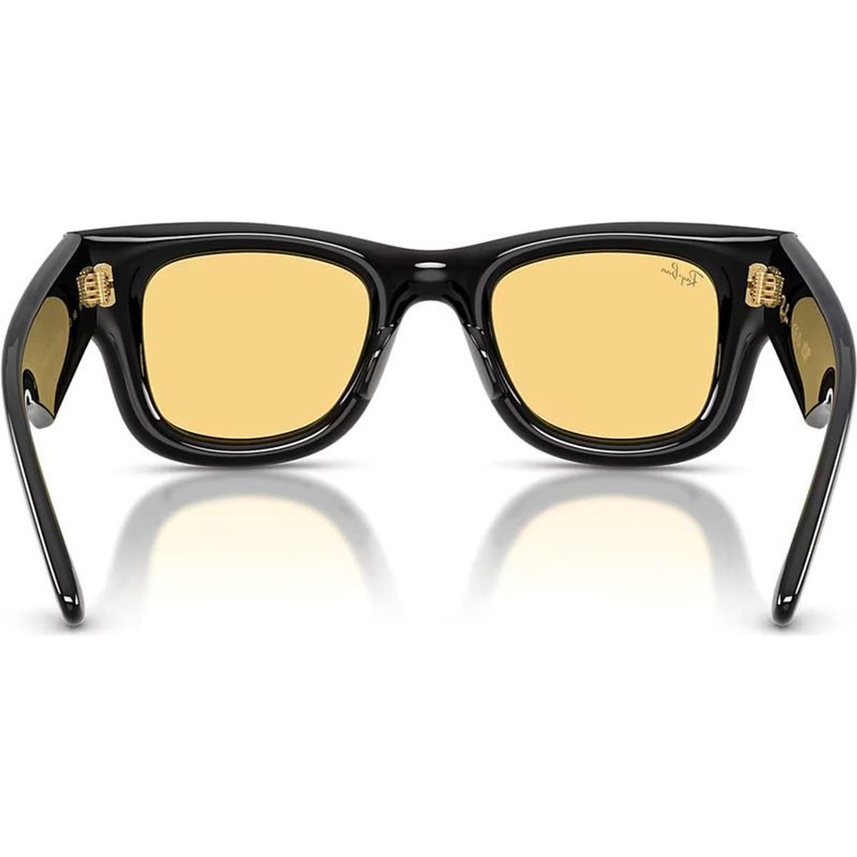 Wayfarer Puffer RB4940, Black/Yellow Lenses 47 Eye Size