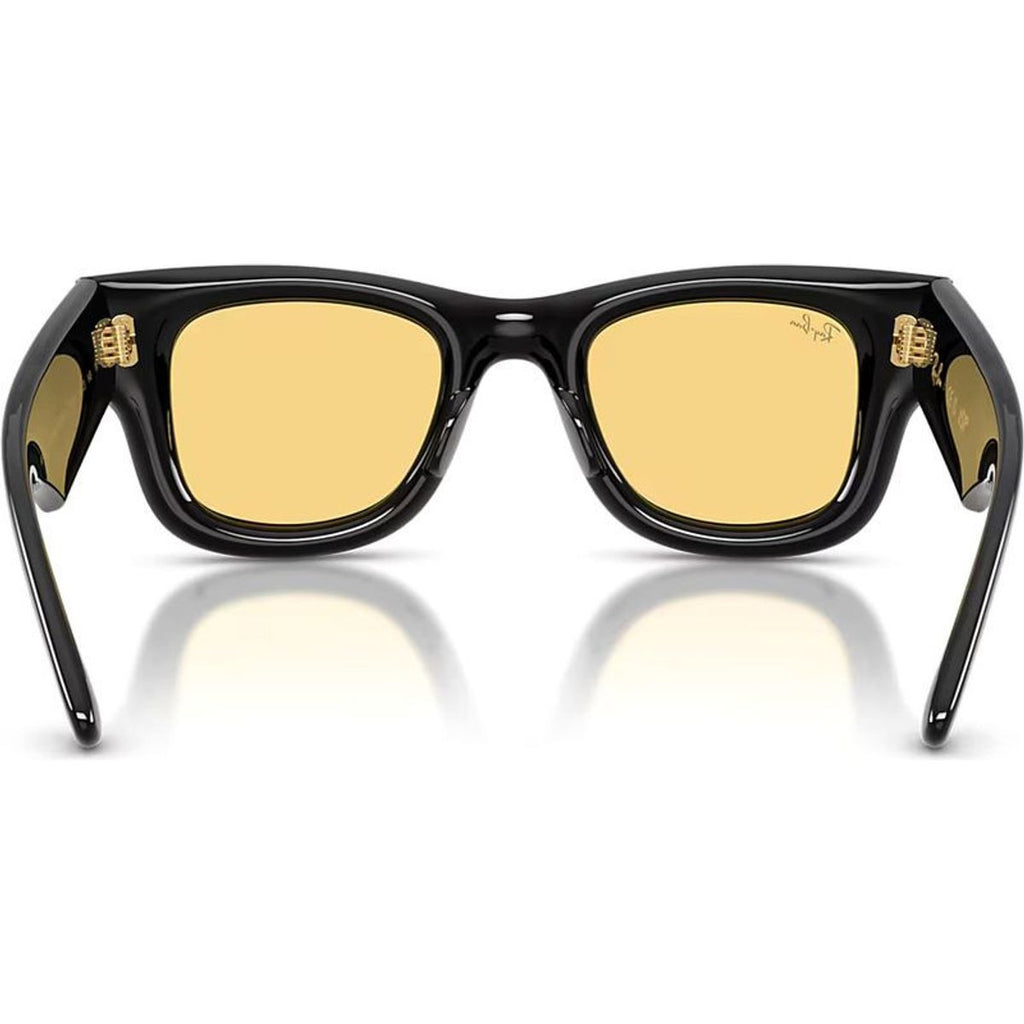 Wayfarer Puffer RB4940, Black/Yellow Lenses 50 Eye Size