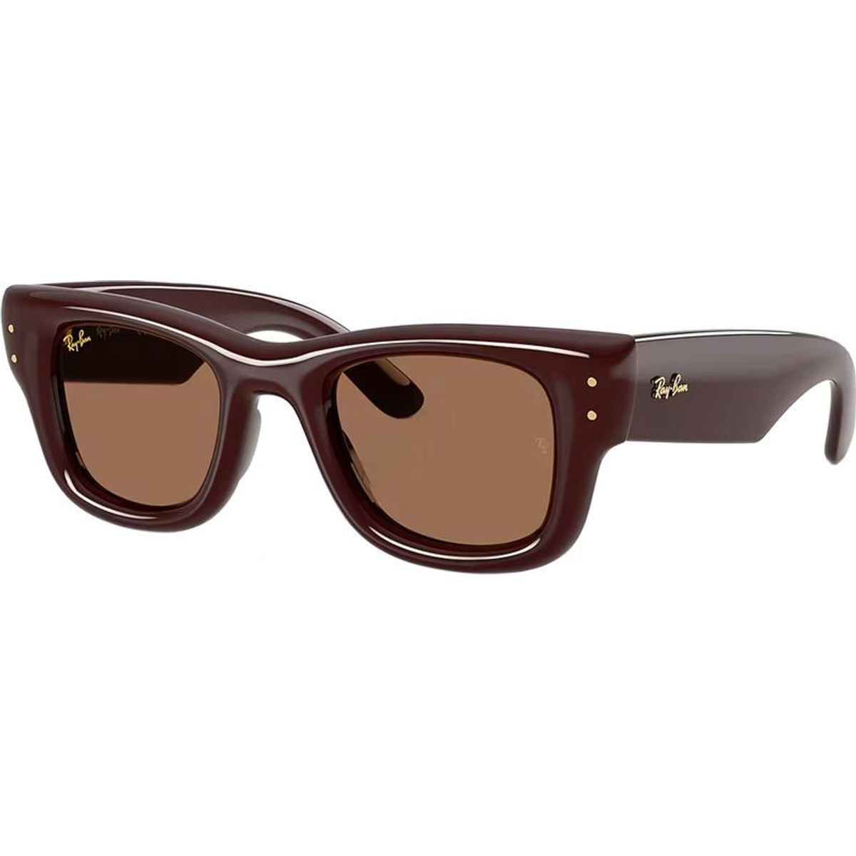Wayfarer Puffer RB4940, Dark Brown/Dark Brown Lenses 47 Eye Size