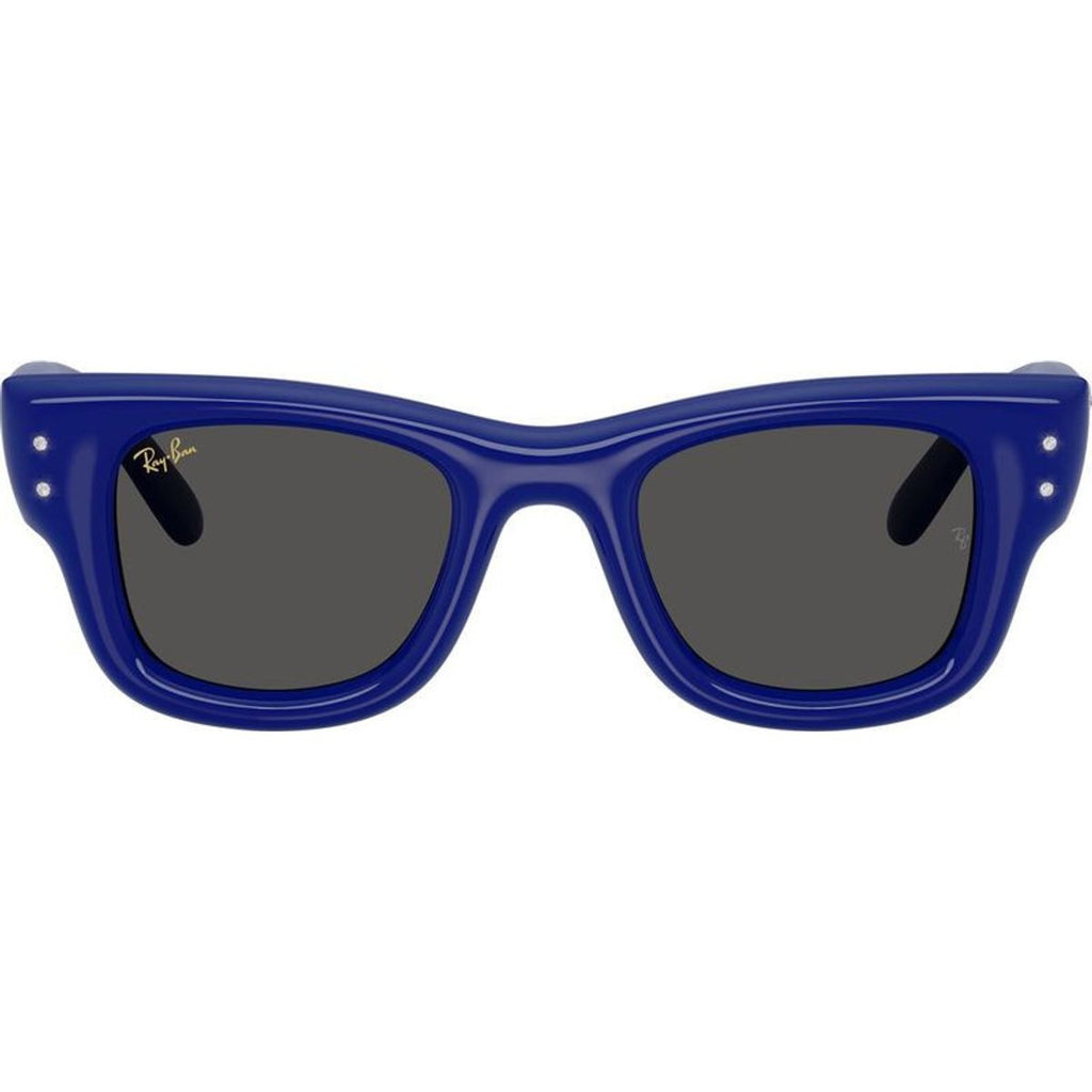 Wayfarer Puffer RB4940B, Blue and Strass/Dark Grey Lenses