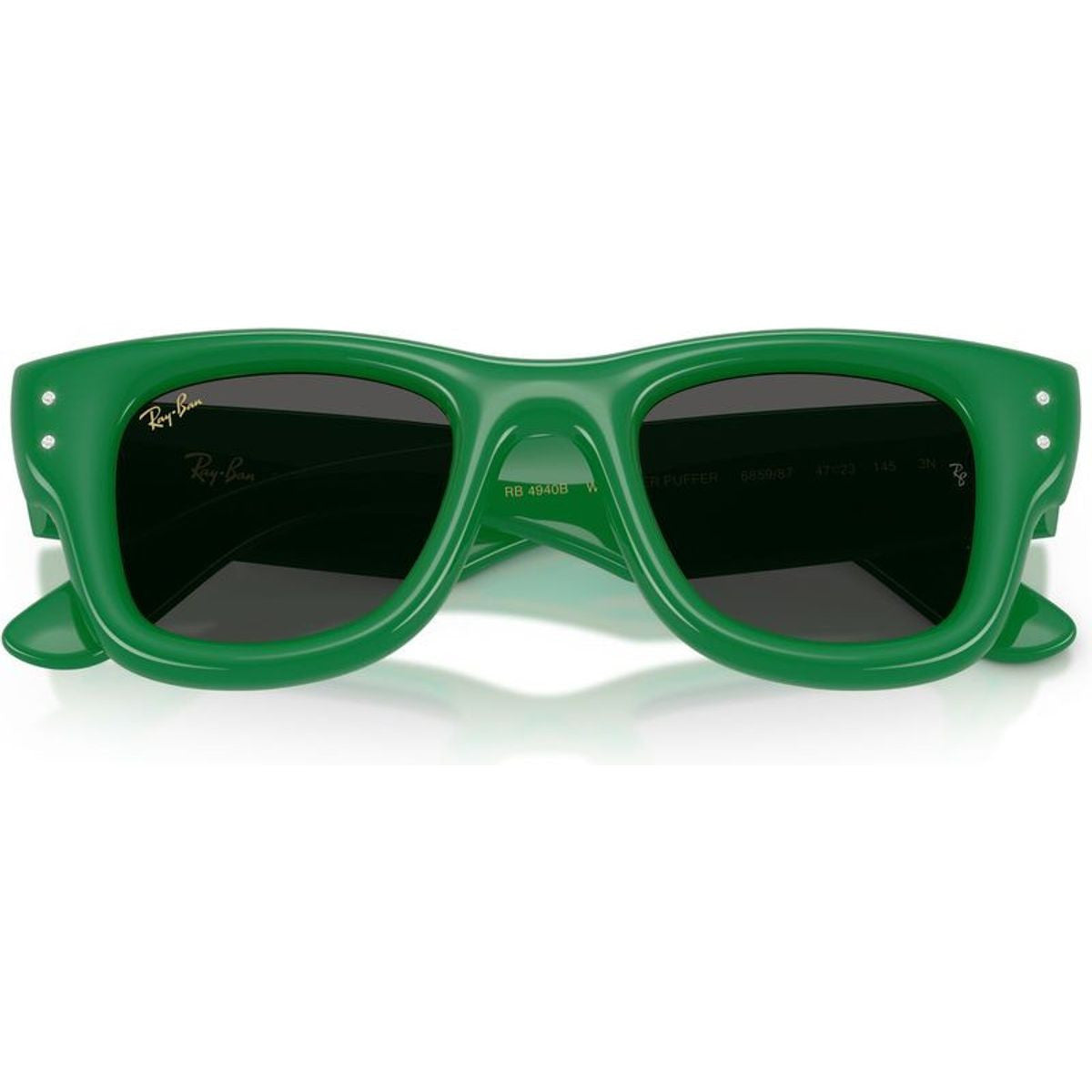 Wayfarer Puffer RB4940B, Green and Strass/Dark Grey Lenses