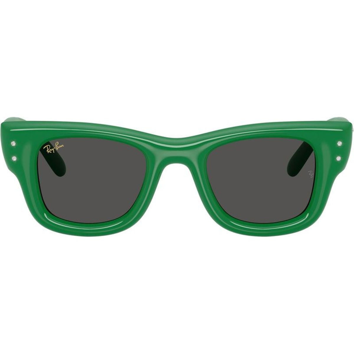 Wayfarer Puffer RB4940B, Green and Strass/Dark Grey Lenses