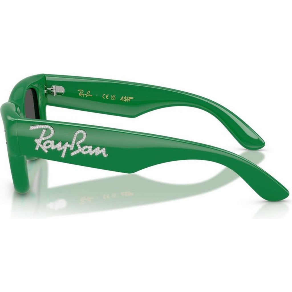 Wayfarer Puffer RB4940B, Green and Strass/Dark Grey Lenses