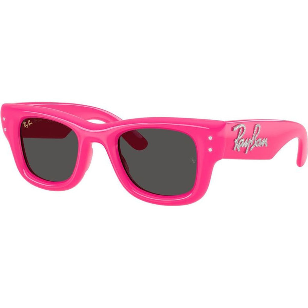 Wayfarer Puffer RB4940B, Pink and Strass/Dark Grey Lenses
