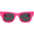 Wayfarer Puffer RB4940B, Pink and Strass/Dark Grey Lenses