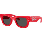 Wayfarer Puffer RB4940B, Red and Strass/Dark Grey Lenses