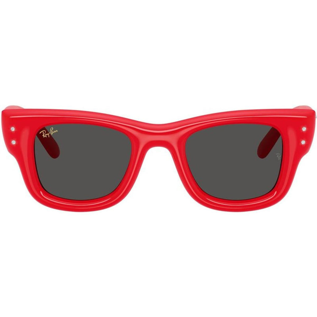 Wayfarer Puffer RB4940B, Red and Strass/Dark Grey Lenses