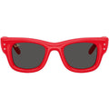 Wayfarer Puffer RB4940B, Red and Strass/Dark Grey Lenses