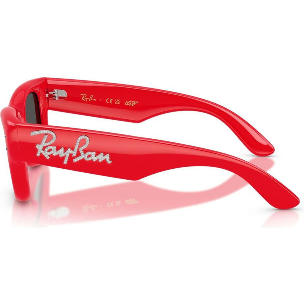 Wayfarer Puffer RB4940B, Red and Strass/Dark Grey Lenses