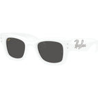 Wayfarer Puffer RB4940B, White and Strass/Dark Grey Lenses