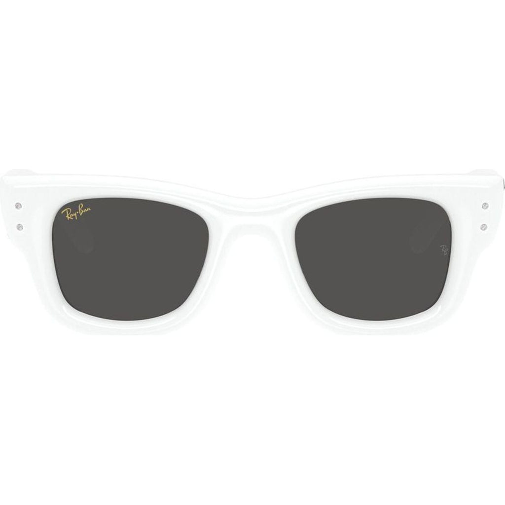 Wayfarer Puffer RB4940B, White and Strass/Dark Grey Lenses