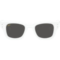 Wayfarer Puffer RB4940B, White and Strass/Dark Grey Lenses