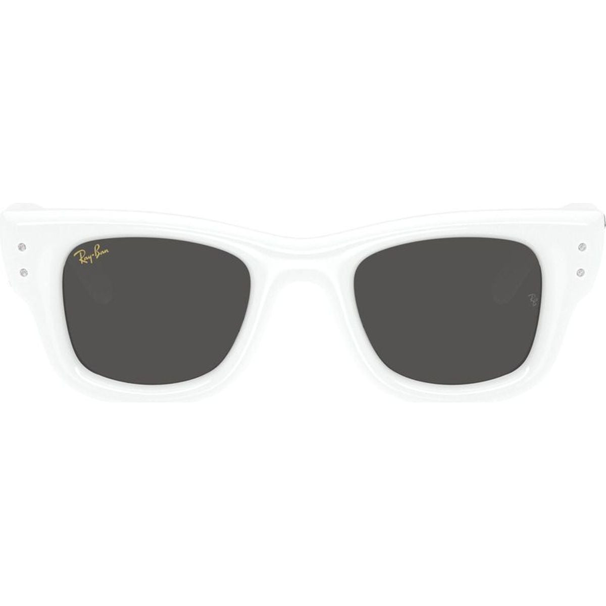 Wayfarer Puffer RB4940B, White and Strass/Dark Grey Lenses