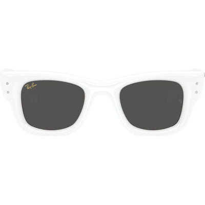 Wayfarer Puffer RB4940B, White and Strass/Dark Grey Lenses