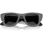 Wayfarer Puffer RB4940BP, Black and Strass Pave/Dark Grey Lenses