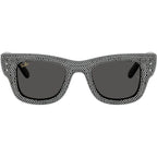 Wayfarer Puffer RB4940BP, Black and Strass Pave/Dark Grey Lenses