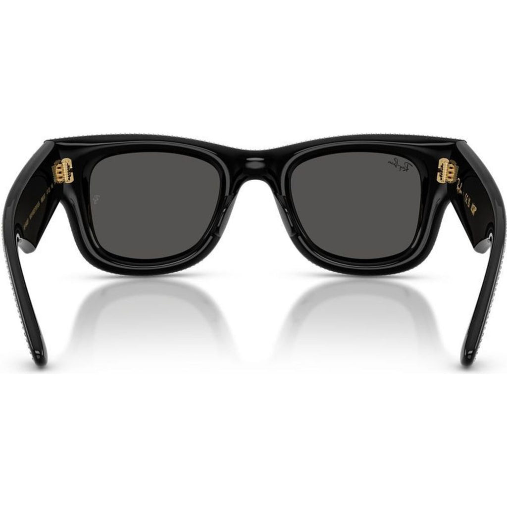 Wayfarer Puffer RB4940BP, Black and Strass Pave/Dark Grey Lenses