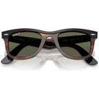 Wayfarer RB2240, Black on Havana/Green Polarised Glass Lenses
