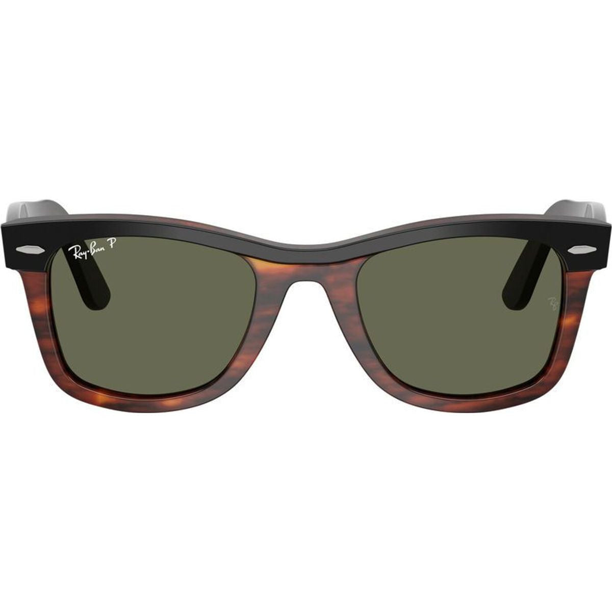Wayfarer RB2240, Black on Havana/Green Polarised Glass Lenses