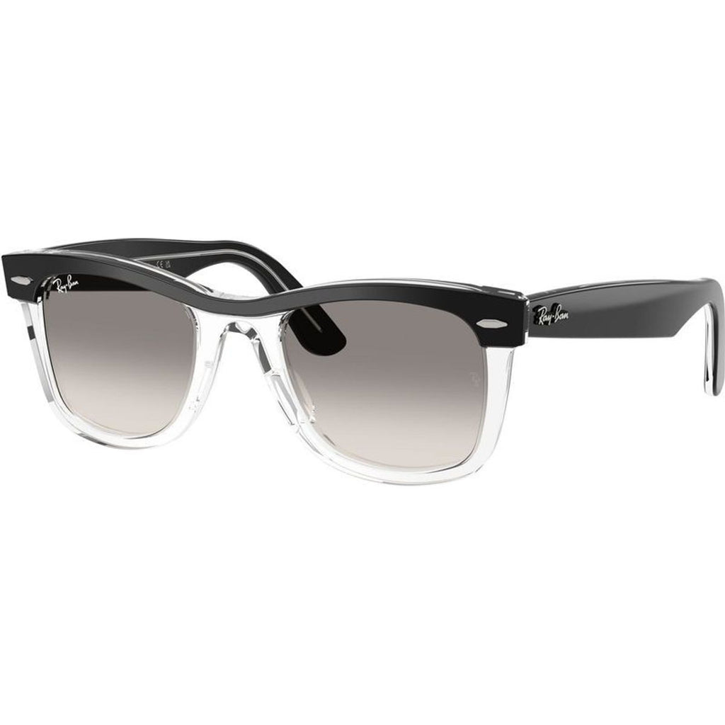 Wayfarer RB2240, Black on Transparent/Grey Clear Gradient Glass Lenses