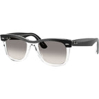 Wayfarer RB2240, Black on Transparent/Grey Clear Gradient Glass Lenses