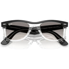 Wayfarer RB2240, Black on Transparent/Grey Clear Gradient Glass Lenses