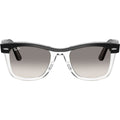 Wayfarer RB2240, Black on Transparent/Grey Clear Gradient Glass Lenses