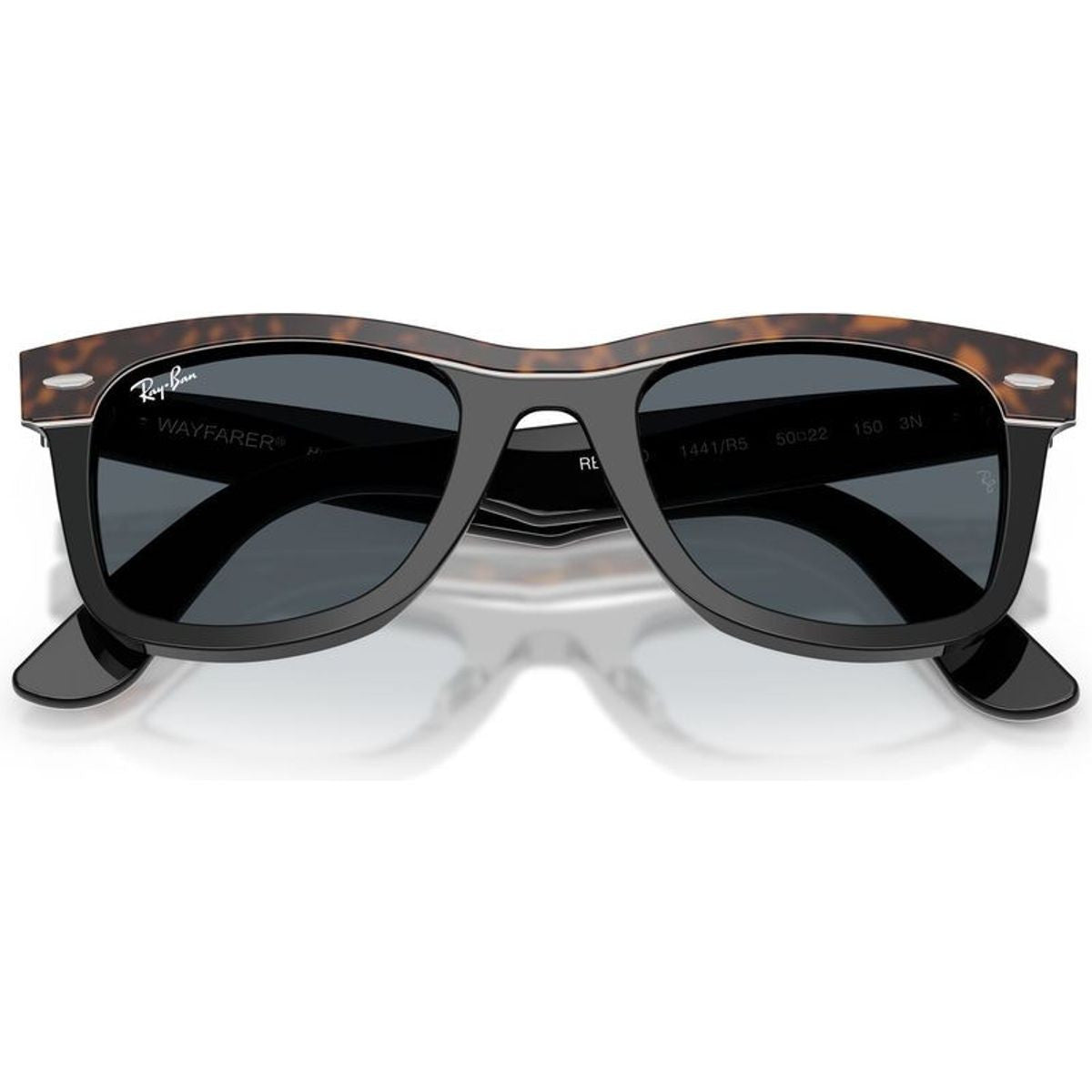 Wayfarer RB2240, Havana on Black/Blue Glass Lenses