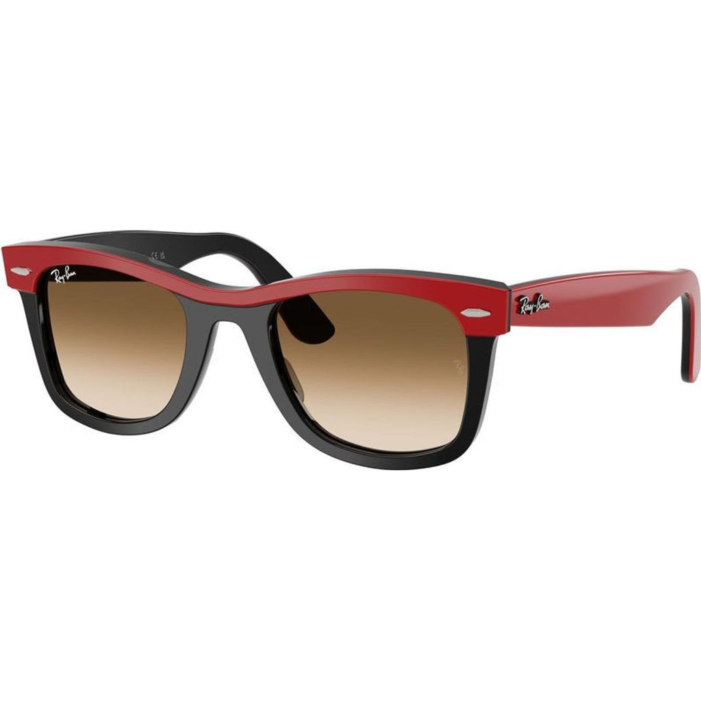 Wayfarer RB2240, Red on Black/Brown Clear Gradient Glass Lenses