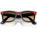 Wayfarer RB2240, Red on Black/Brown Clear Gradient Glass Lenses