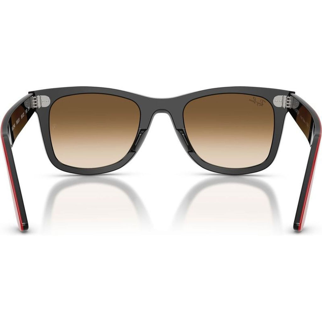Wayfarer RB2240, Red on Black/Brown Clear Gradient Glass Lenses
