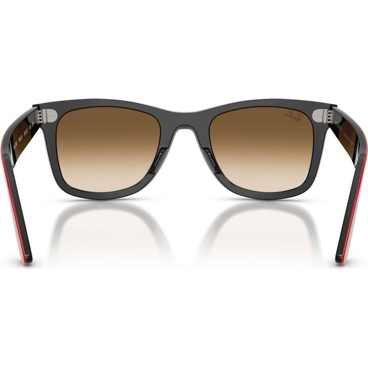 Wayfarer RB2240, Red on Black/Brown Clear Gradient Glass Lenses