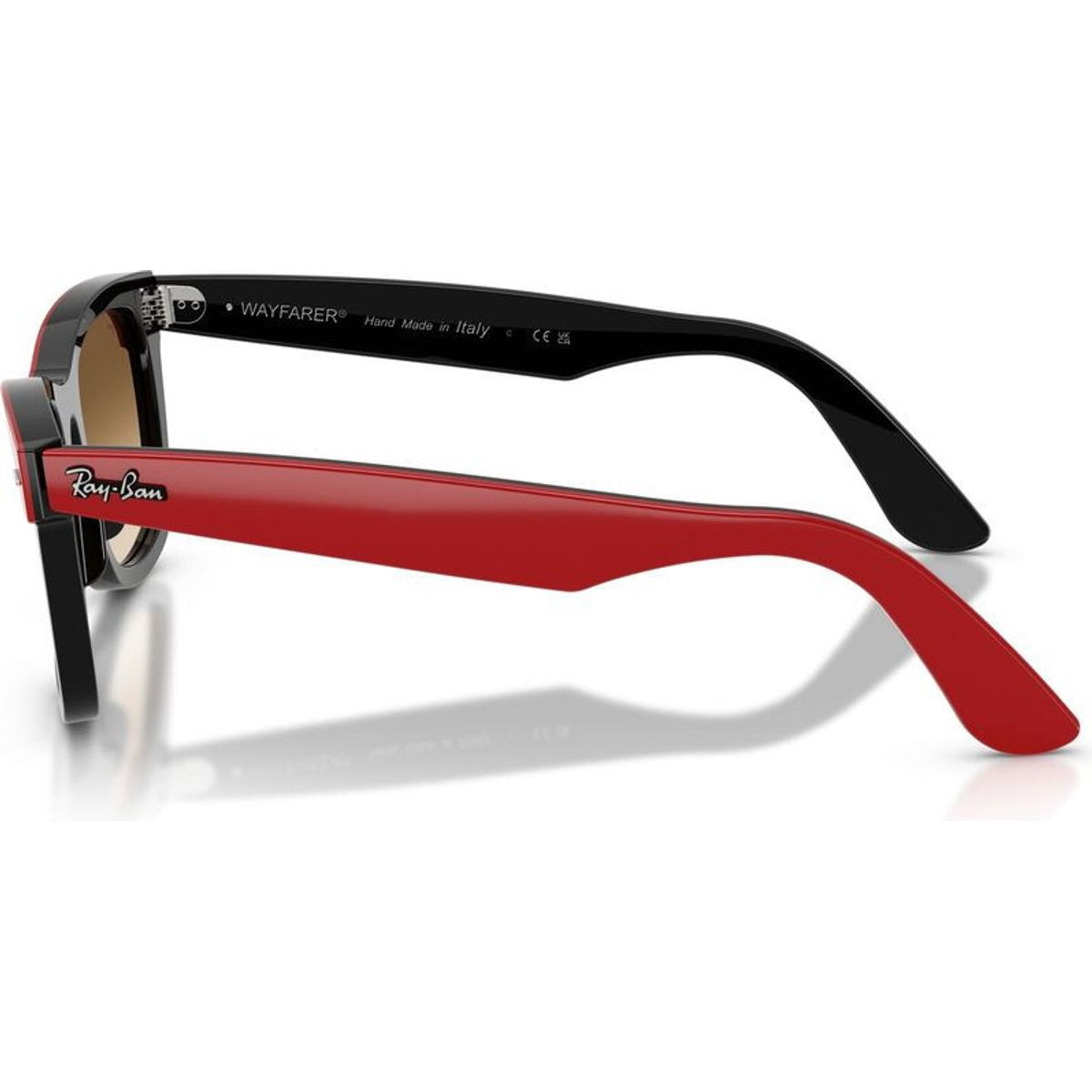 Wayfarer RB2240, Red on Black/Brown Clear Gradient Glass Lenses