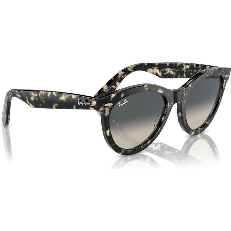 Wayfarer Way RB2241, Grey Havana/Grey Gradient Glass Lenses 51 Eye Size