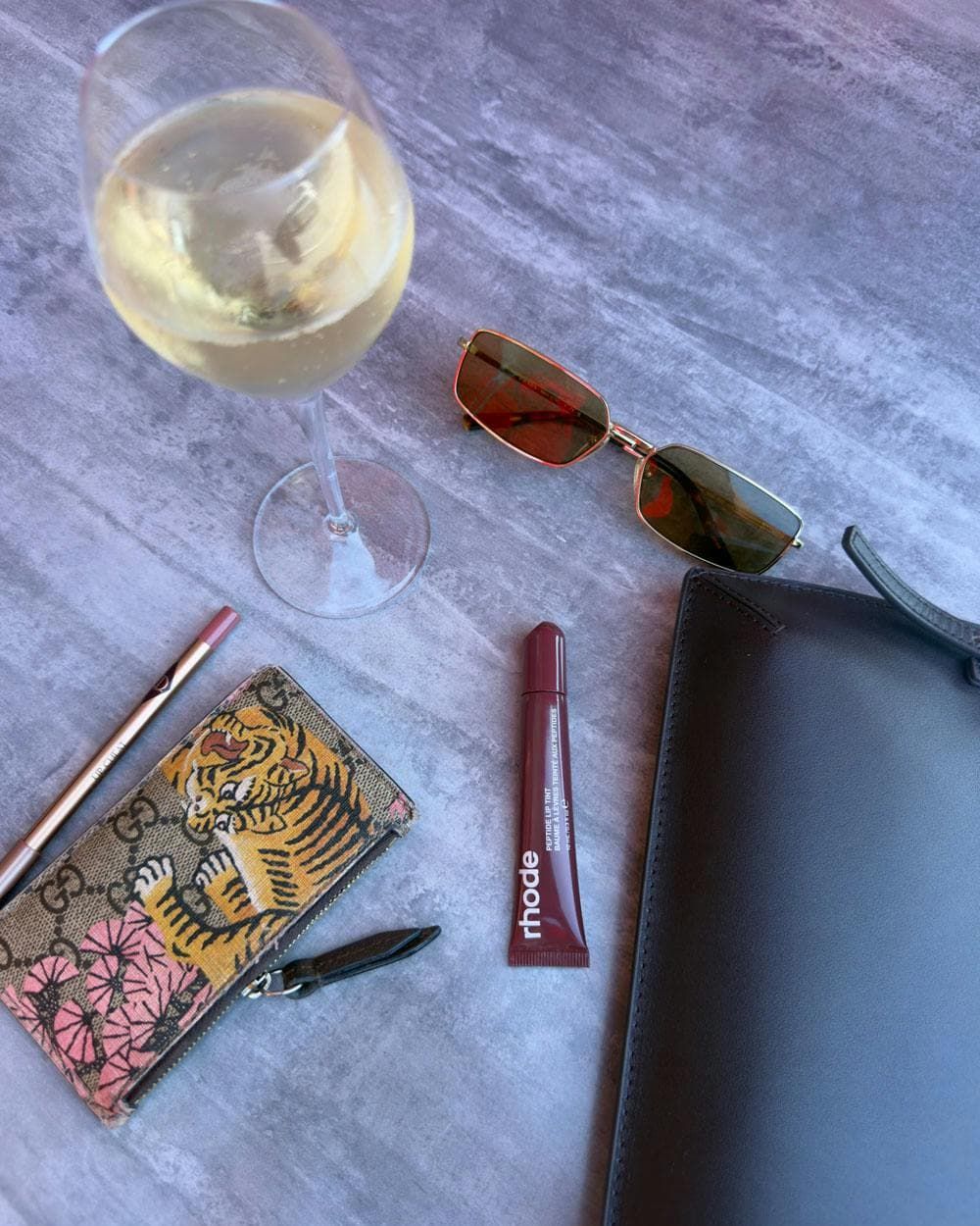 prada sunglasses flatlay